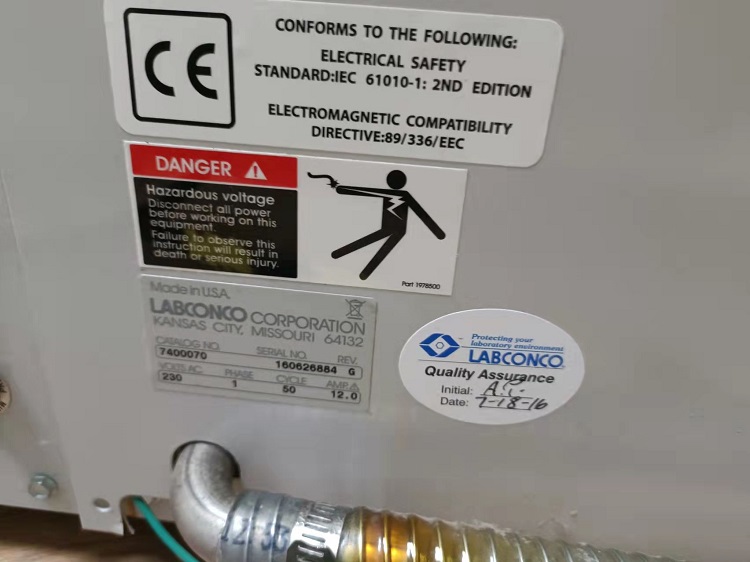 labconco冻干机常见故障维修及分析